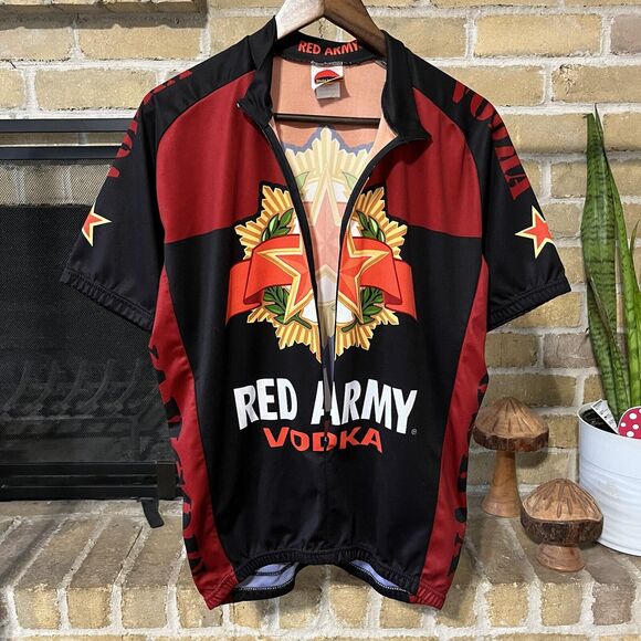 Vintage Red Army Vodka Cycling Jersey Size XL - Picture 6 of 7